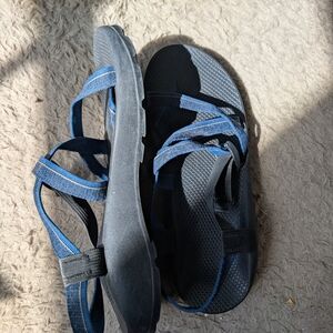 Chaco Black and Blue Sandals
